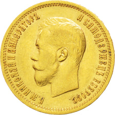 RUSSIA, 10 Roubles, 1899, St. Petersburg, KM #64, EF(40-45), Gold, 8.62