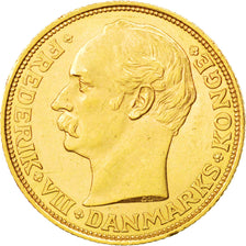 DENMARK, 20 Kroner, 1912, Copenhagen, KM #810, AU(55-58), Gold, 8.98