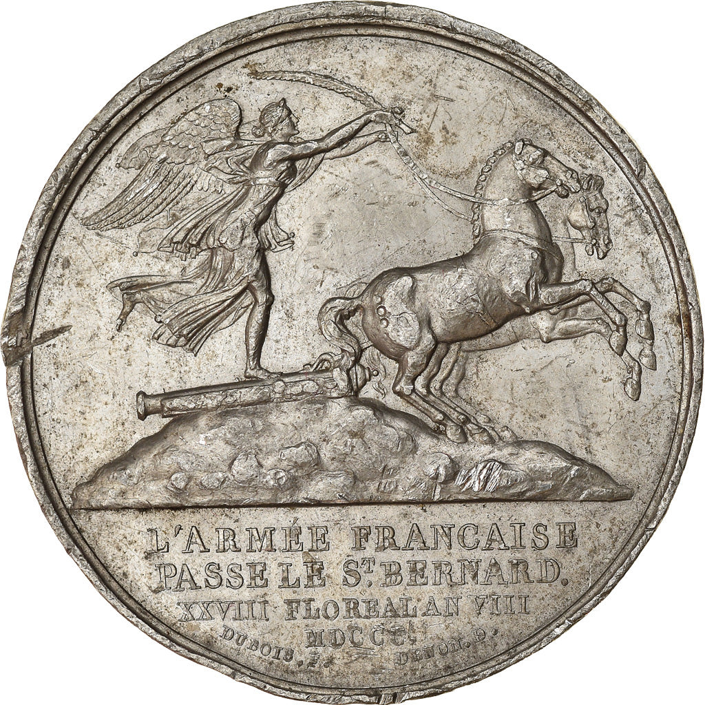 France, Medal, Napoléon Bonaparte, Passage du Grand Saint-Bernard, Cliché