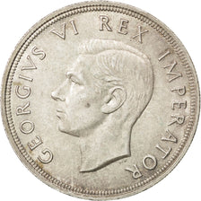 Münze, Südafrika, George VI, 5 Shillings, 1947, VZ+, Silber, KM:31