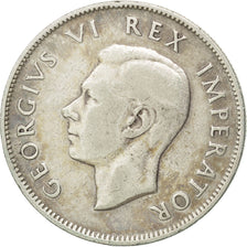 Münze, Südafrika, George VI, 2-1/2 Shillings, 1943, S+, Silber, KM:30