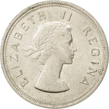 SOUTH AFRICA, 5 Shillings, 1953, KM #52, MS(60-62), Silver, 38.8, 28.40