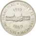 SOUTH AFRICA, 5 Shillings, 1960, KM #55, MS(63), Silver, 38.8, 28.40