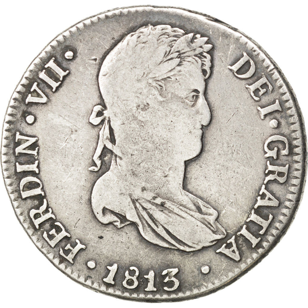 PERU, 4 Reales, 1813, Lima, KM #116, VF(20-25), Silver, 13.32