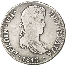 PERU, 4 Reales, 1813, Lima, KM #116, VF(20-25), Silver, 13.32