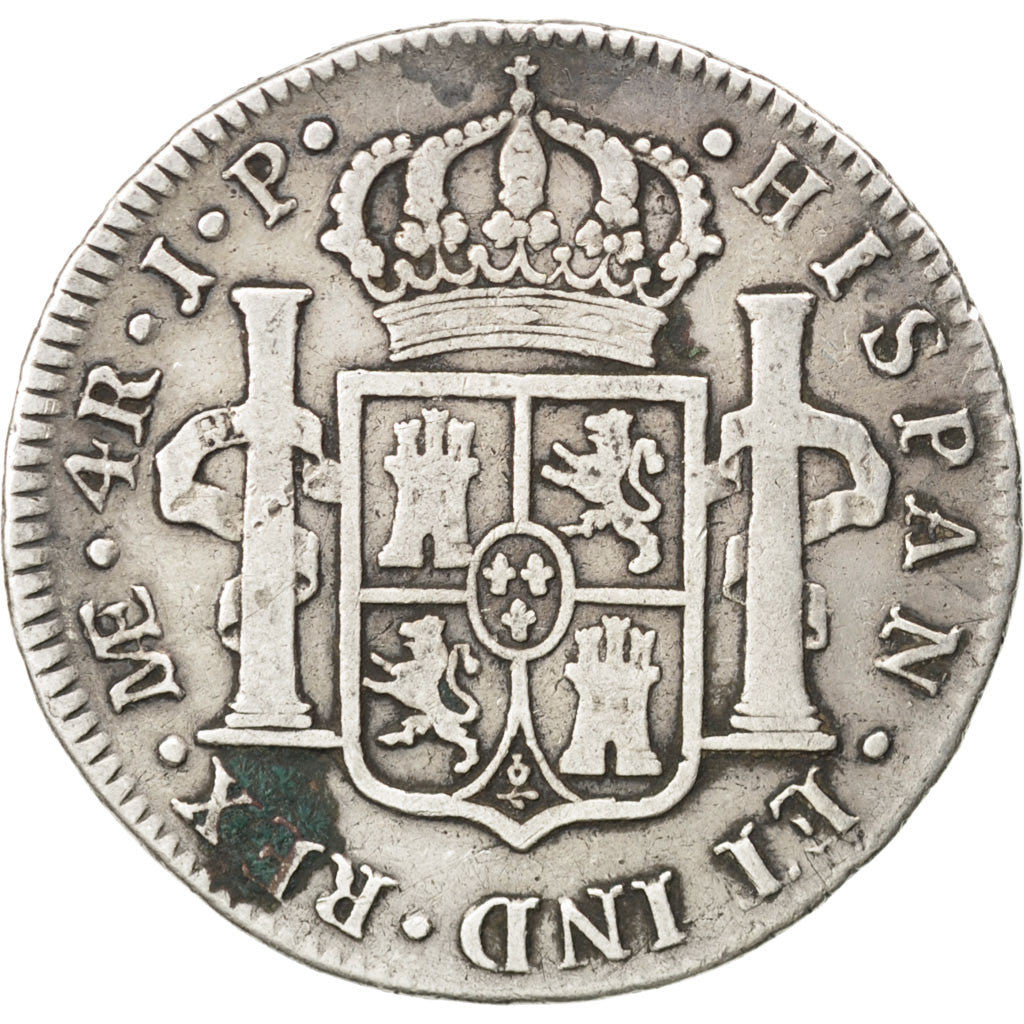 PERU, 4 Reales, 1813, Lima, KM #116, VF(20-25), Silver, 13.32