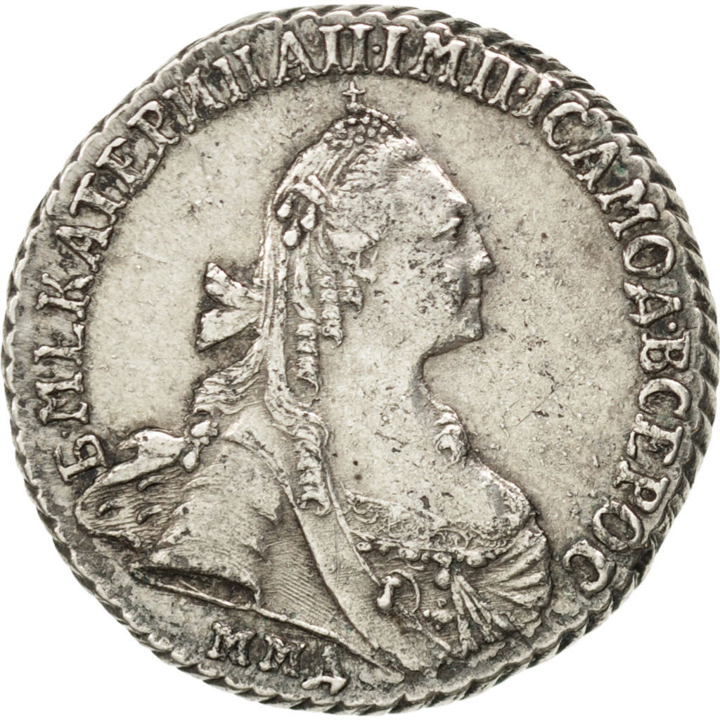 RUSSIA, 15 Kopeks, 1771, Moscow, KM #62a, AU(50-53), Silver, 3.70