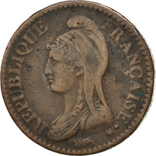 FRANCE, Dupré, Decime, 1796, Paris, KM #644.1, VF(30-35), Bronze, 32, Gadoury #.