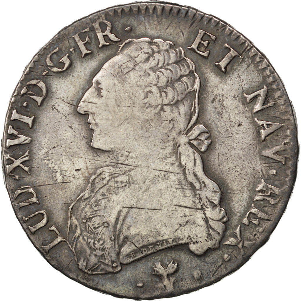 Coin, France, Louis XVI, Écu aux branches d'olivier, Ecu, 1790, Bayonne