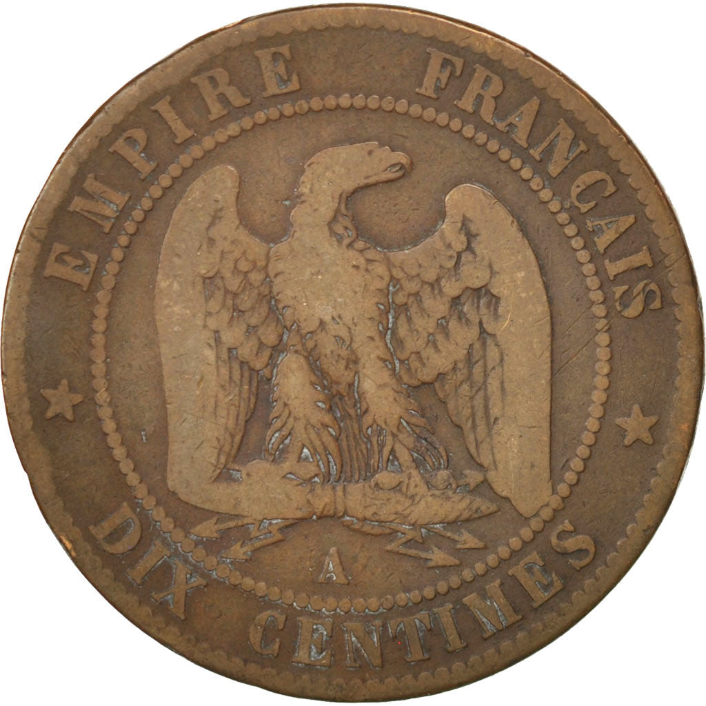 Münze, Frankreich, Napoleon III, Napoléon III, 10 Centimes, 1862, Paris, SGE+
