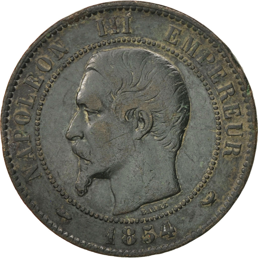 Coin, France, Napoleon III, Napoléon III, 10 Centimes, 1854, Lille, VF(30-35)