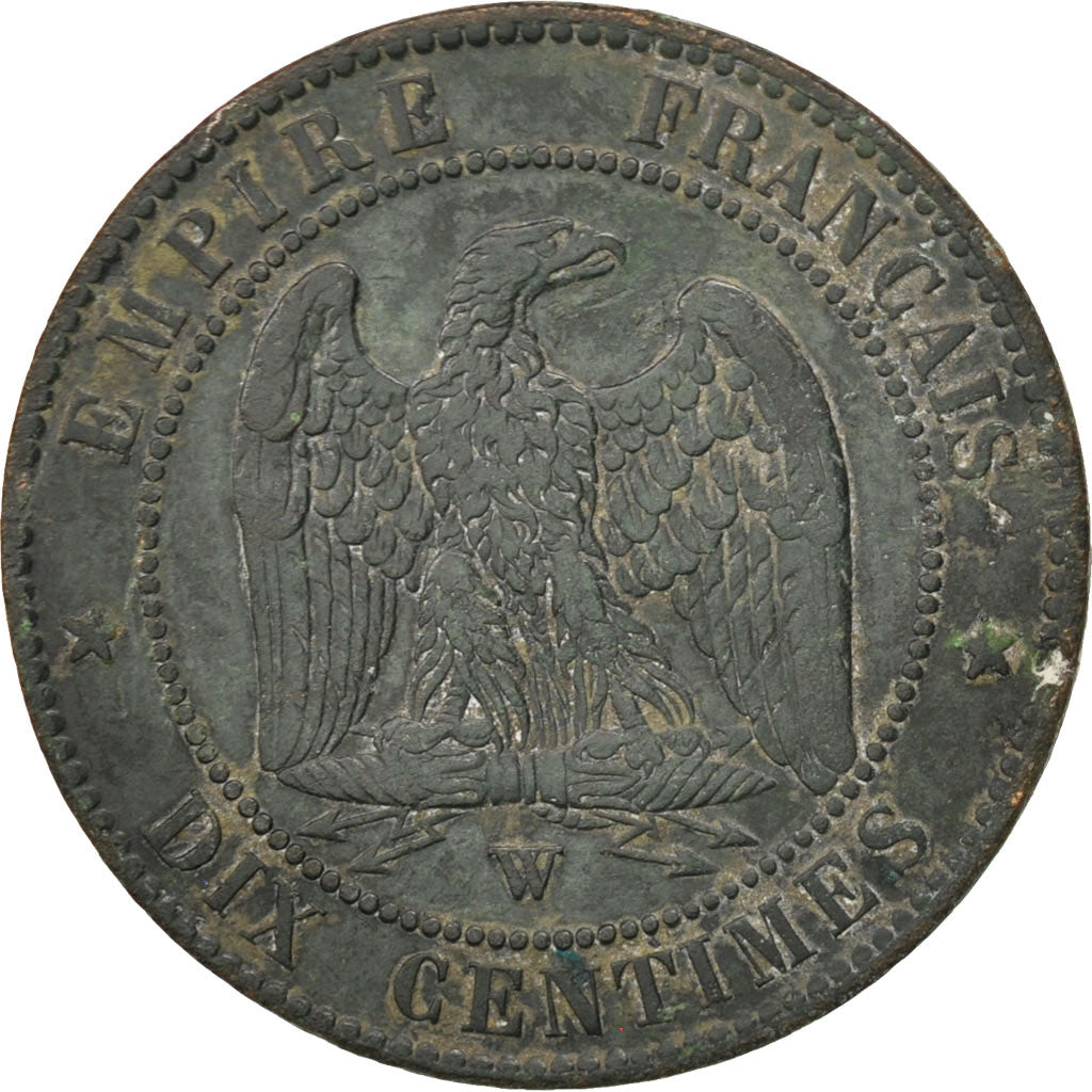 Coin, France, Napoleon III, Napoléon III, 10 Centimes, 1854, Lille, VF(30-35)