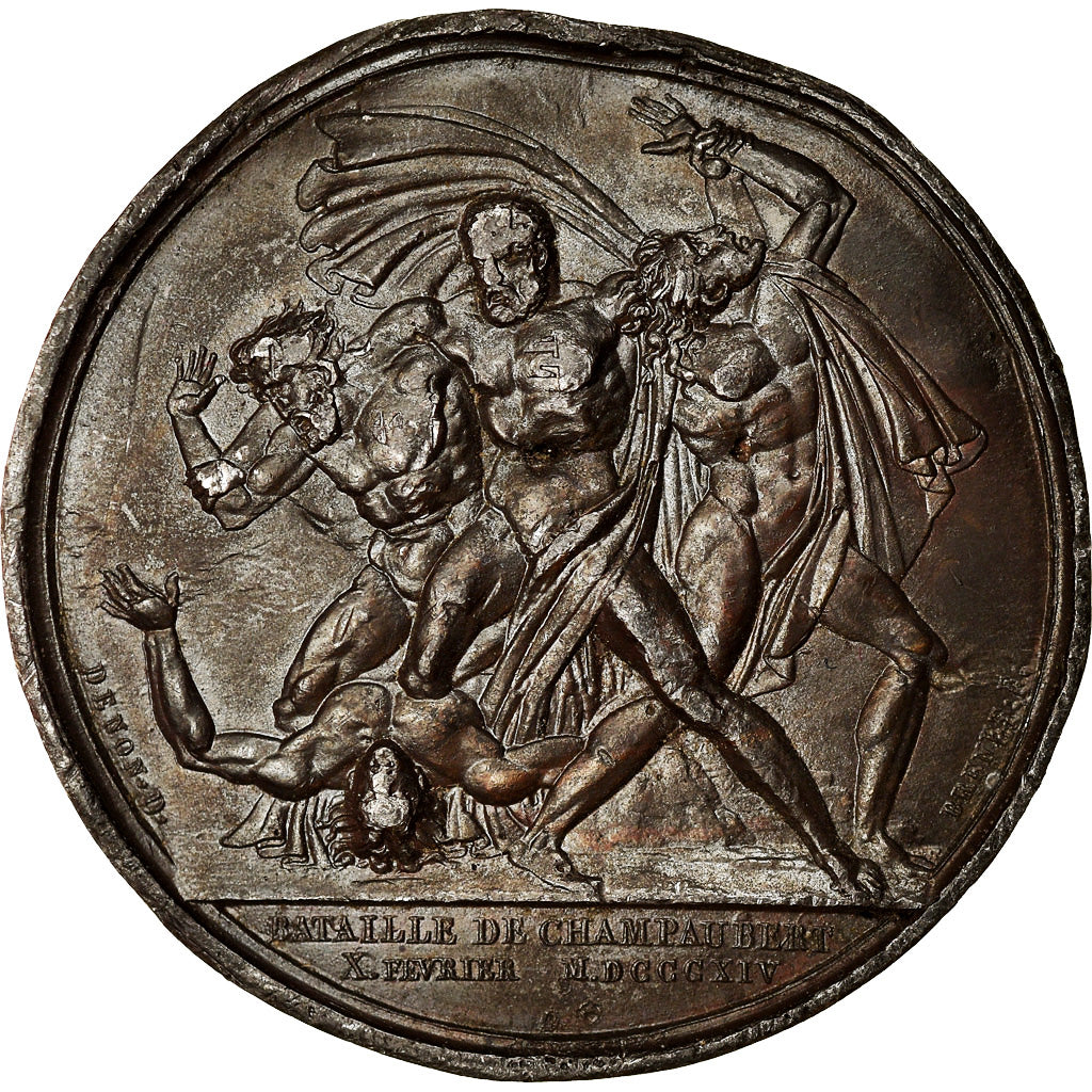 France, Medal, Napoléon Ier, Bataille de Champaubert, Cliché, History, 1814