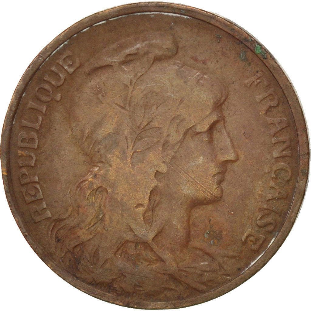 FRANCE, Dupuis, 5 Centimes, 1912, Paris, KM #842, VF(30-35), Bronze, 25.1,...