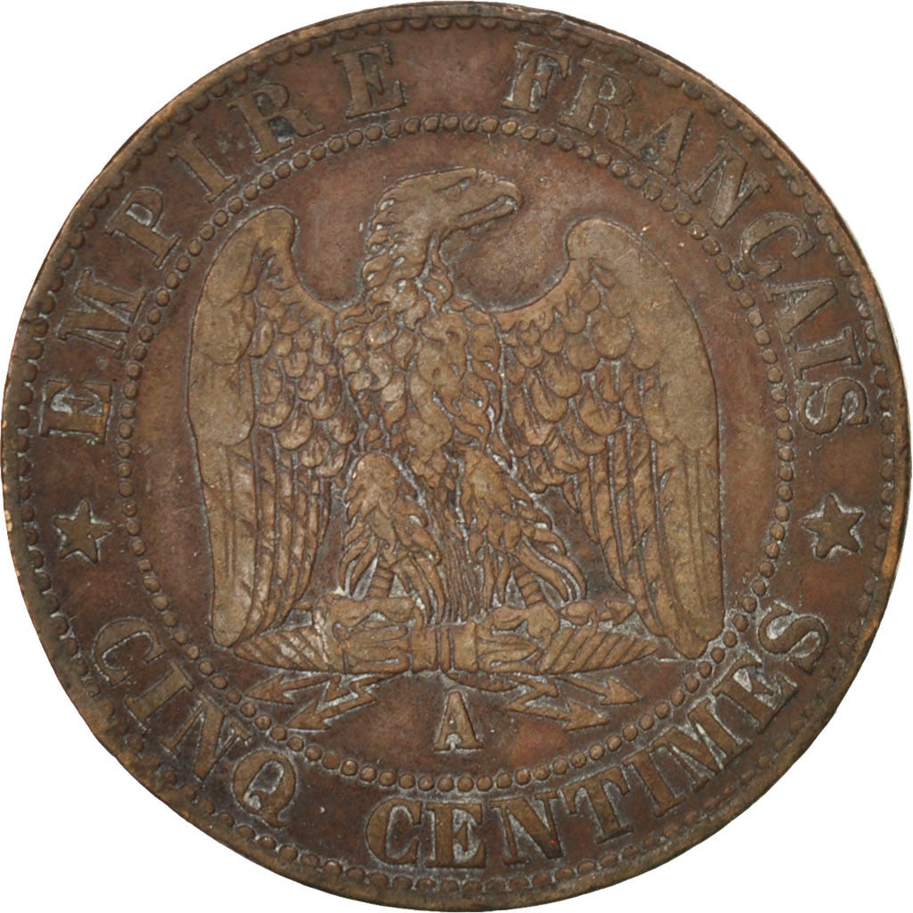 Coin, France, Napoleon III, Napoléon III, 5 Centimes, 1854, Paris, EF(40-45)