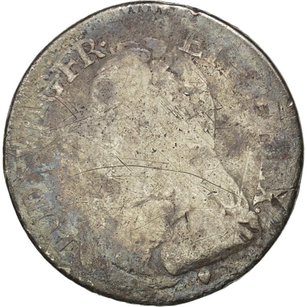 Francia, 1/5 Ecu, 1727, Poitiers, B, Argento, Gadoury:298
