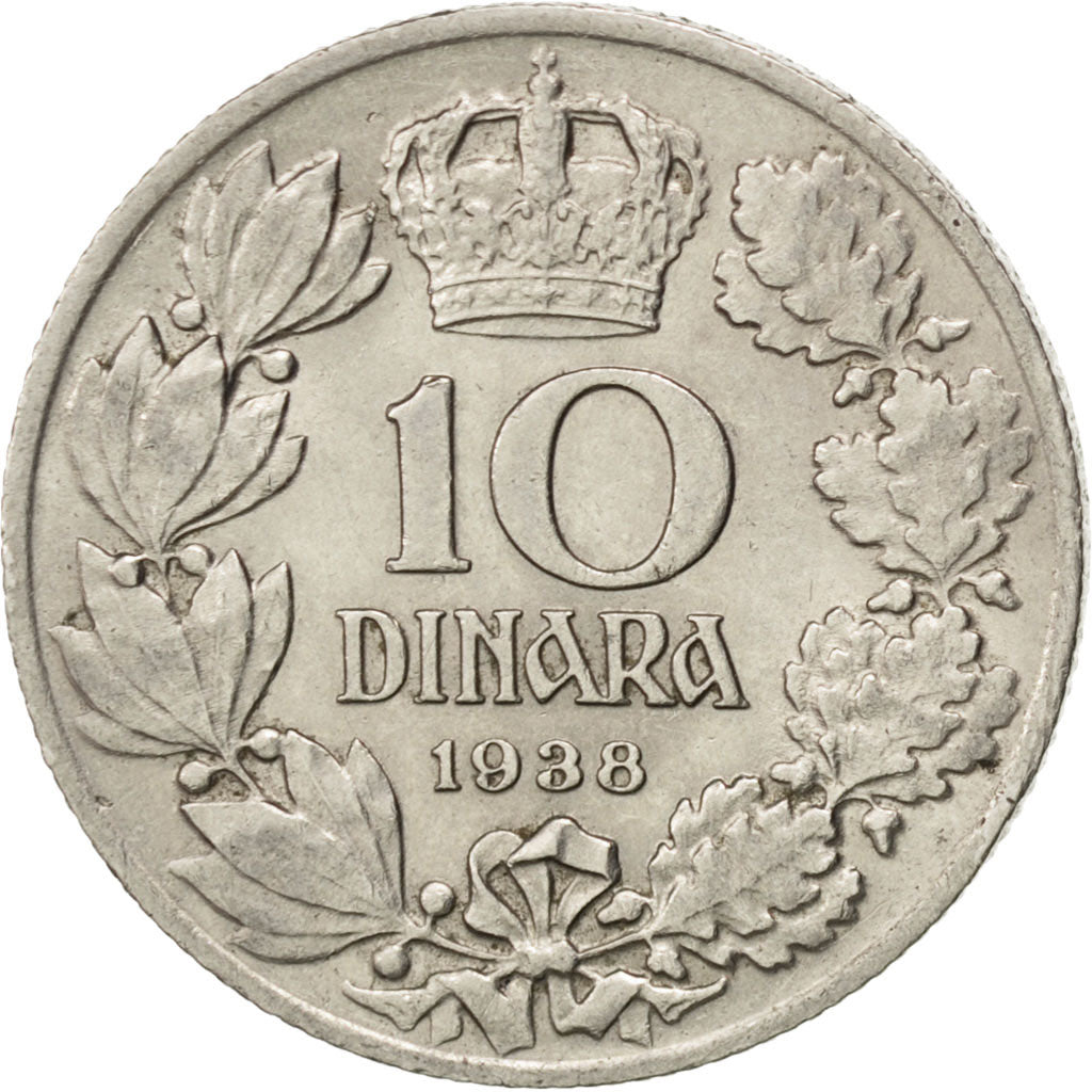 Yougoslavie, Petar II, 10 Dinara 1938, KM 22