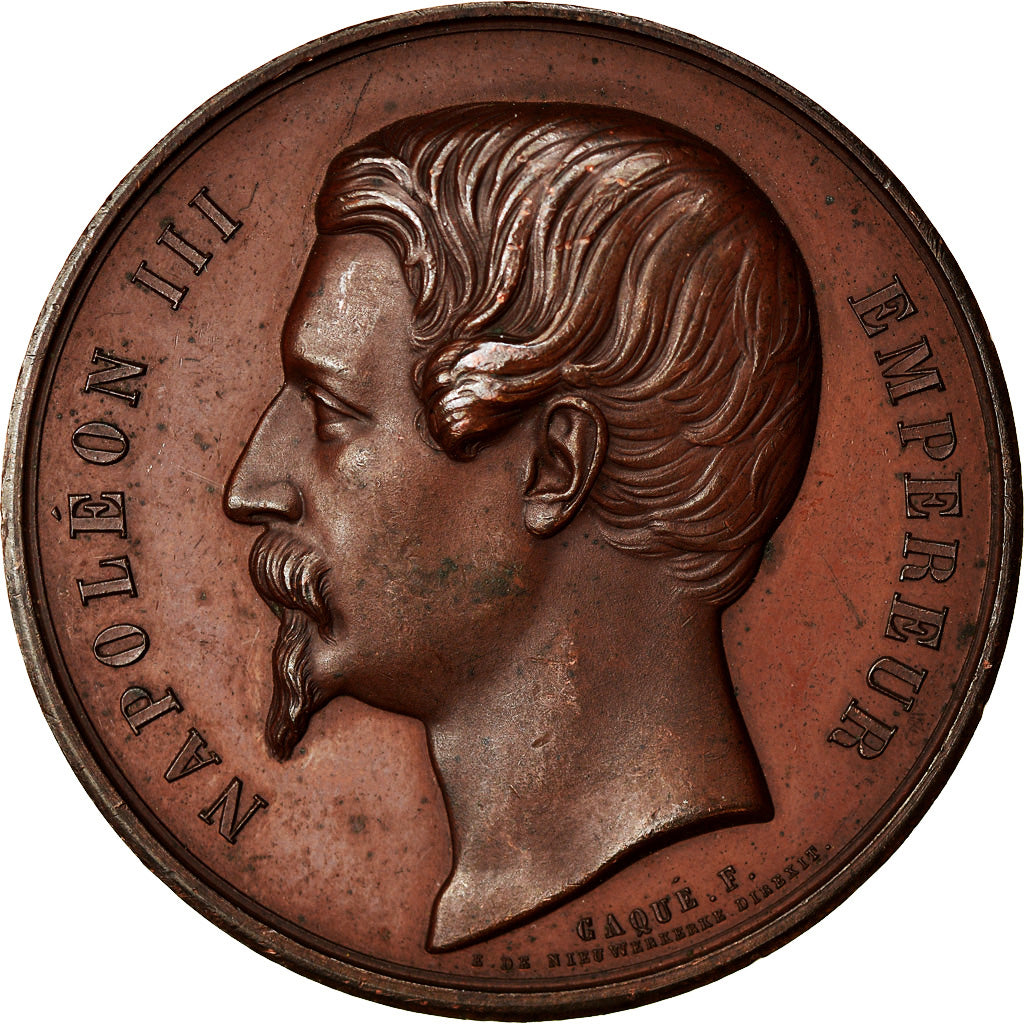 Francia, medaglia, Napoléon III et Eugénie, Caqué, SPL-, Rame