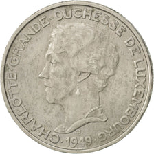 LUXEMBOURG, 5 Francs, 1949, KM #50, AU(55-58), Copper-Nickel, 7.06