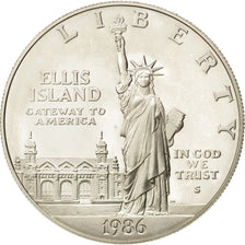 UNITED STATES, Dollar, 1986, U.S. Mint, KM #214, MS(63), Silver, 38.1, 26.75