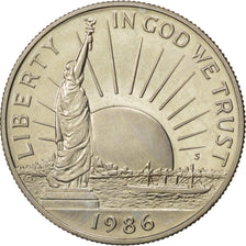 UNITED STATES, Half Dollar, 1986, U.S. Mint, KM #212, MS(63), Copper-Nickel...