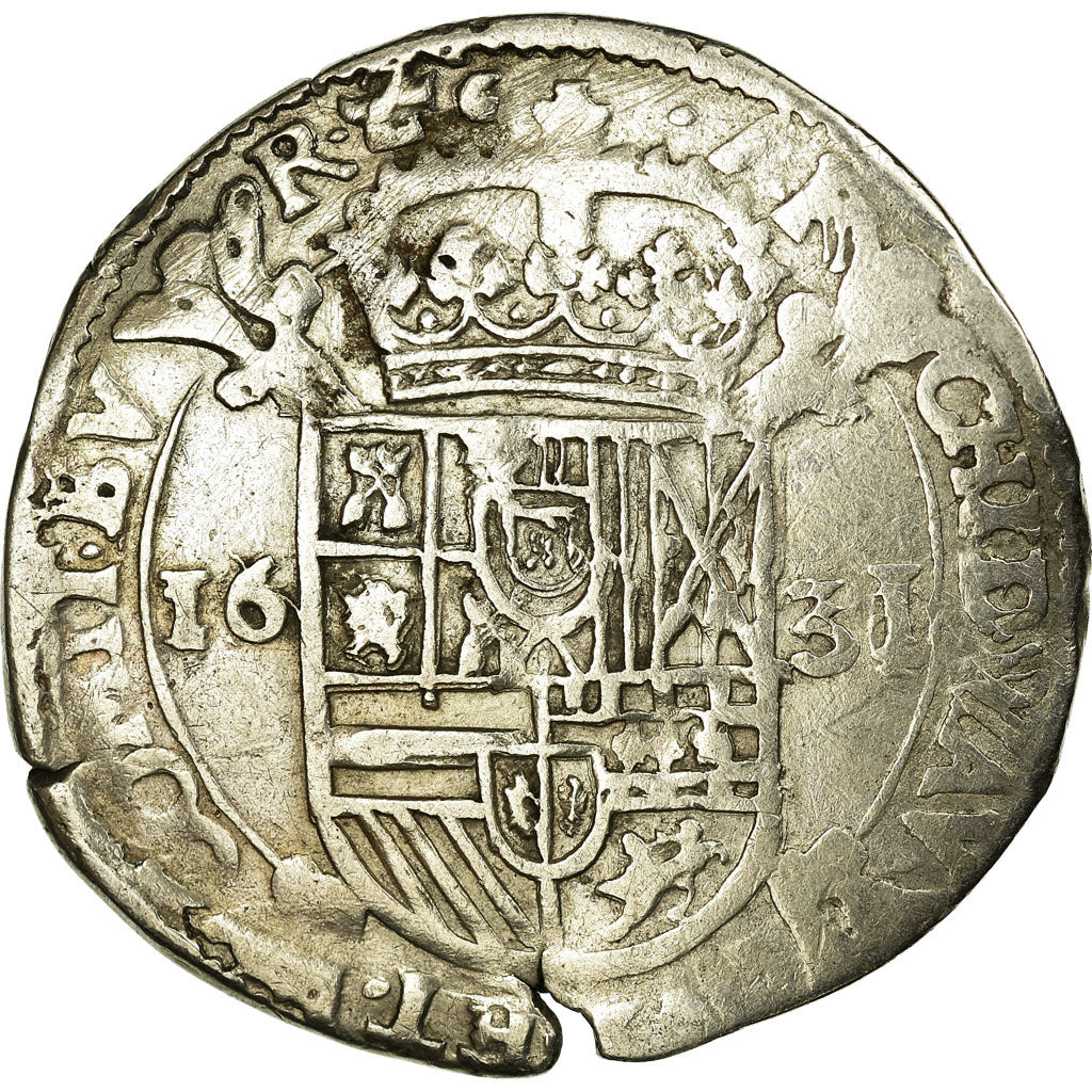 Monnaie, France, Escalin, 1631, Dole, TB, Argent, Boudeau:1268