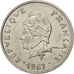 Coin, French Polynesia, 20 Francs, 1967, AU(55-58), Nickel, KM:6, Lecompte:89