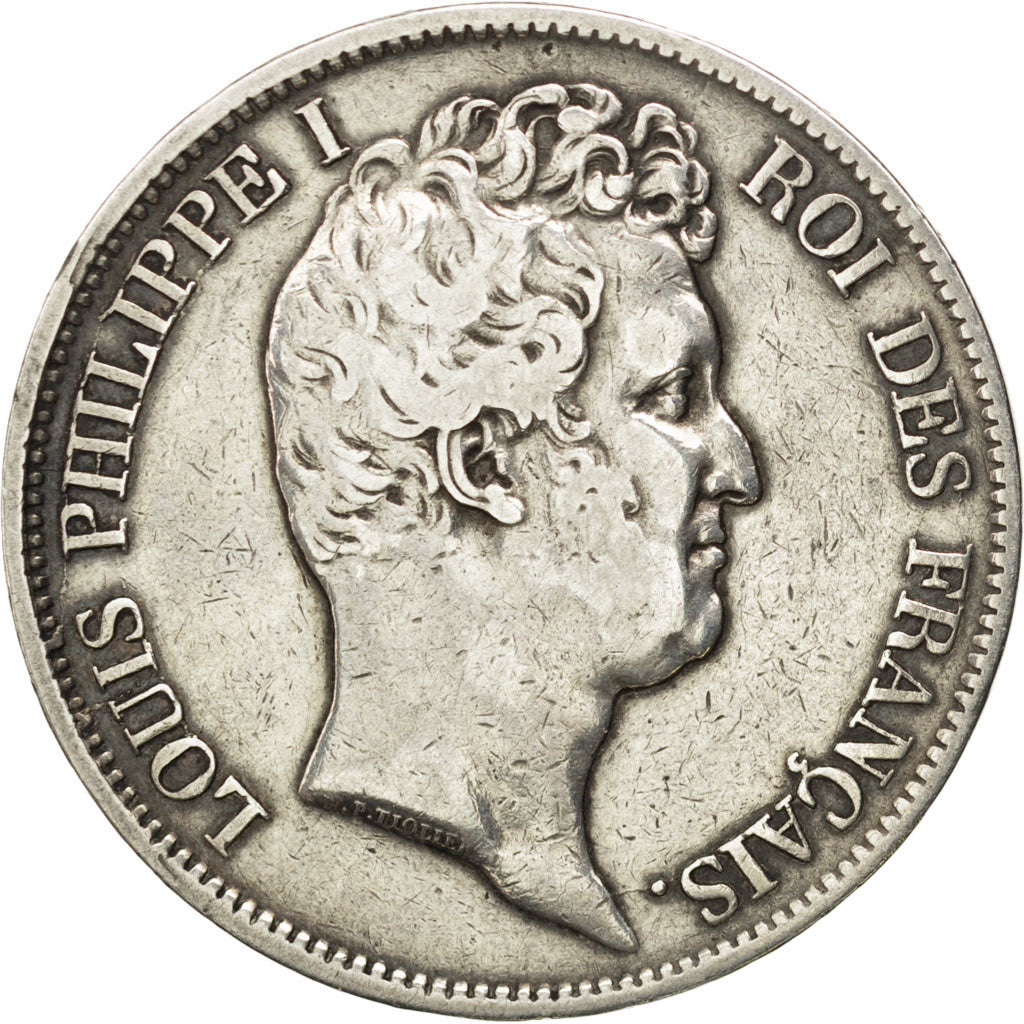 FRANCE, Louis-Philippe, 5 Francs, 1831, Lille, KM #735.13, VF(20-25), Silver,...