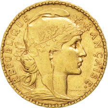 FRANCE, Marianne, 20 Francs, 1900, KM #847, EF(40-45), Gold, Gadoury #1064, 6.43
