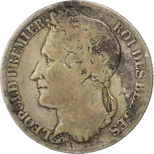 BELGIUM, Franc, 1835, KM #7.1, VF(20-25), Silver, 4.87