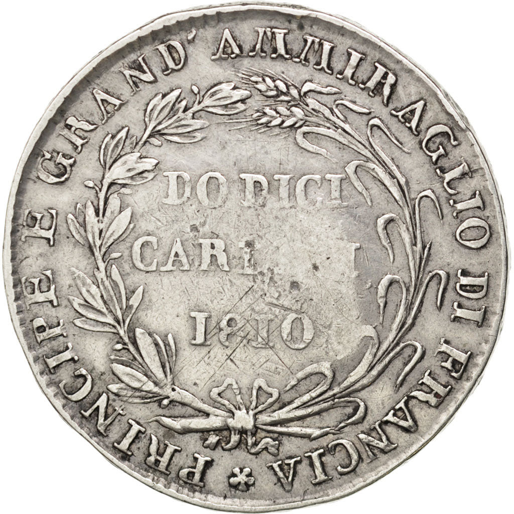 Italie, Naples et Sicile, Joachim Murat, 12 Carlin 1810, KM 250