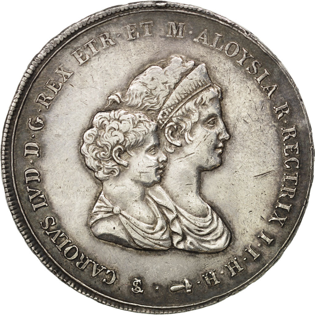 Italie, Toscane, Royaume d'Etrurie, Charles Louis et Marie Louise Régente, 10 L.