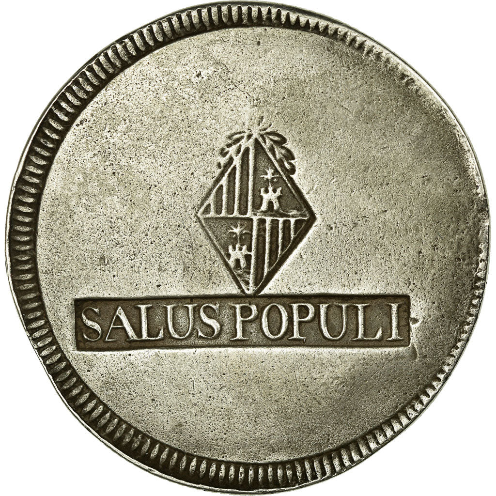 Coin, Spain, MAJORCA, Ferdinand VII, 30 Sueldos, Sous, 1821, EF(40-45), Silver