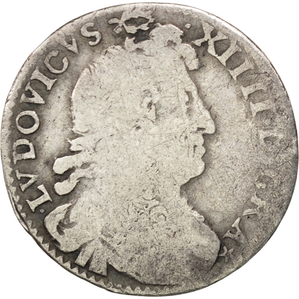Francia, Louis XIV, 4 Sols dits « des Traitants », 4 Sols, 1677, Paris, B...