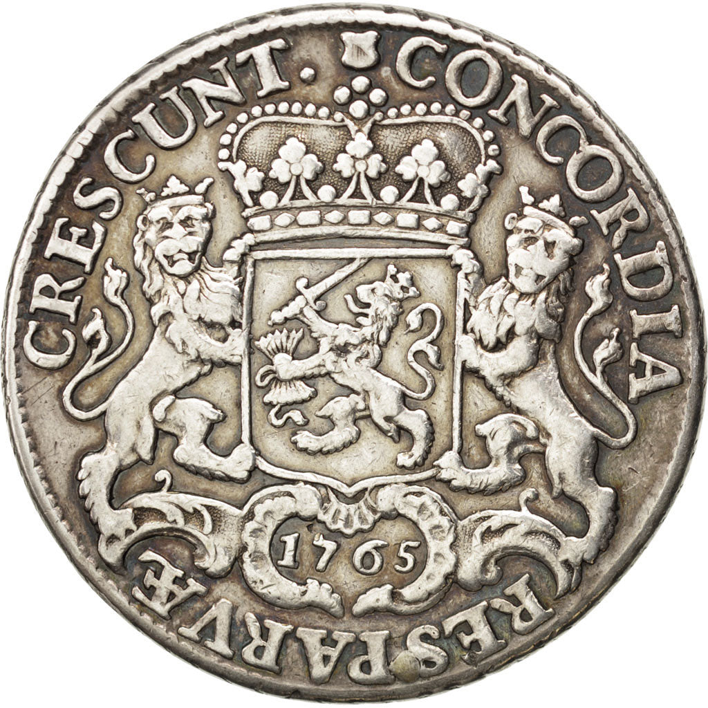 NETHERLANDS, Ducaton, 60 Stuiver - Silver Rider, 1765, KM #92.1, VF(30-35),...