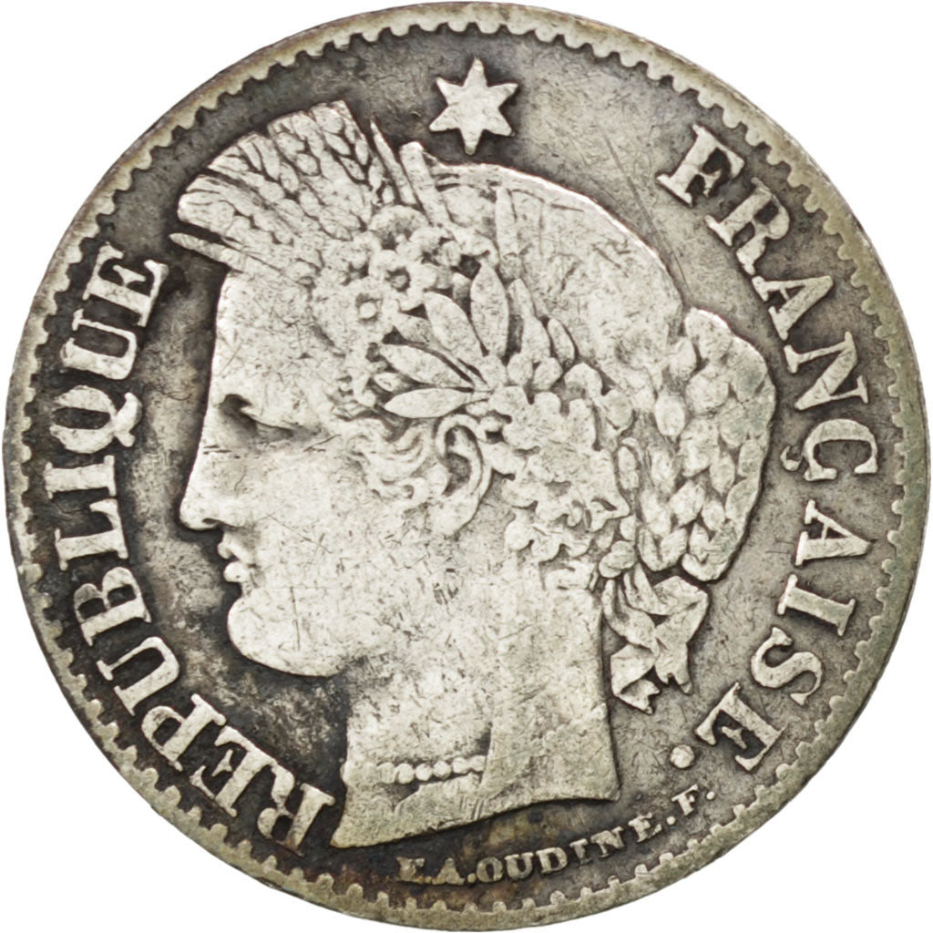 IIème République, 20 Centimes Cérès 1850 Paris, KM 758.1