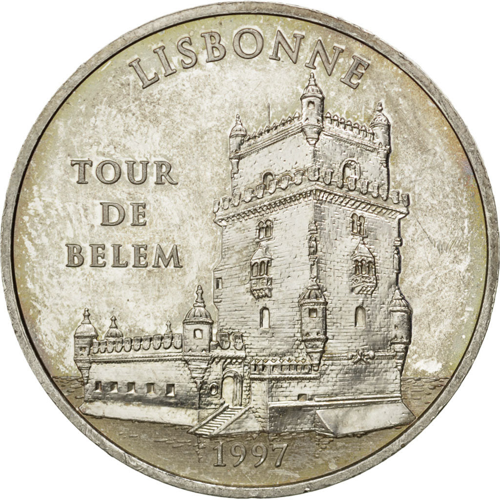 FRANCE, 100 Francs-15 Euro, 1997, KM #1174, AU(50-53), Silver, 22.21