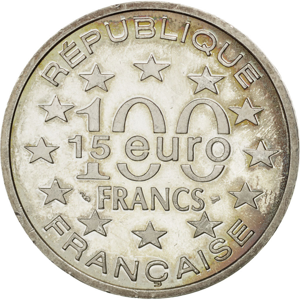Münze, Frankreich, 100 Francs-15 Euro, 1997, SS+, Silber, KM:1174
