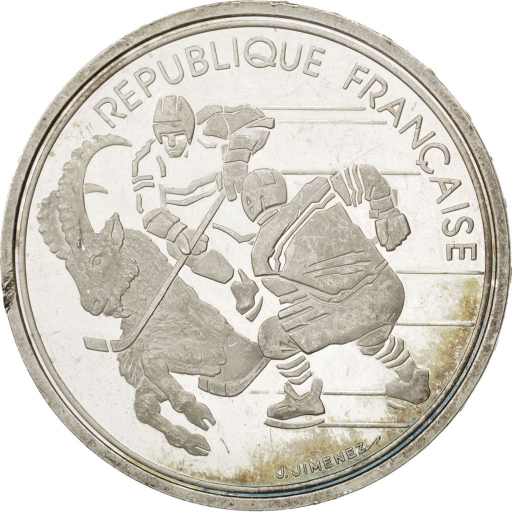 FRANCE, 100 Francs, 1991, KM #993, AU(50-53), Silver, 22.31