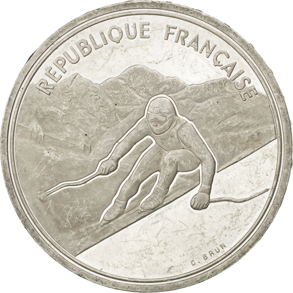 Coin, France, 100 Francs, 1989, AU(50-53), Silver, KM:971