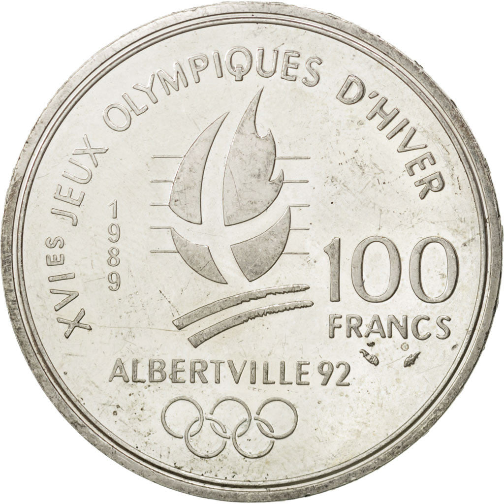 Coin, France, 100 Francs, 1989, AU(50-53), Silver, KM:971