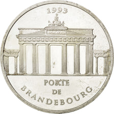 FRANCE, 100 Francs-15 Ecus, 1993, KM #1032, AU(50-53), Silver, 22.20