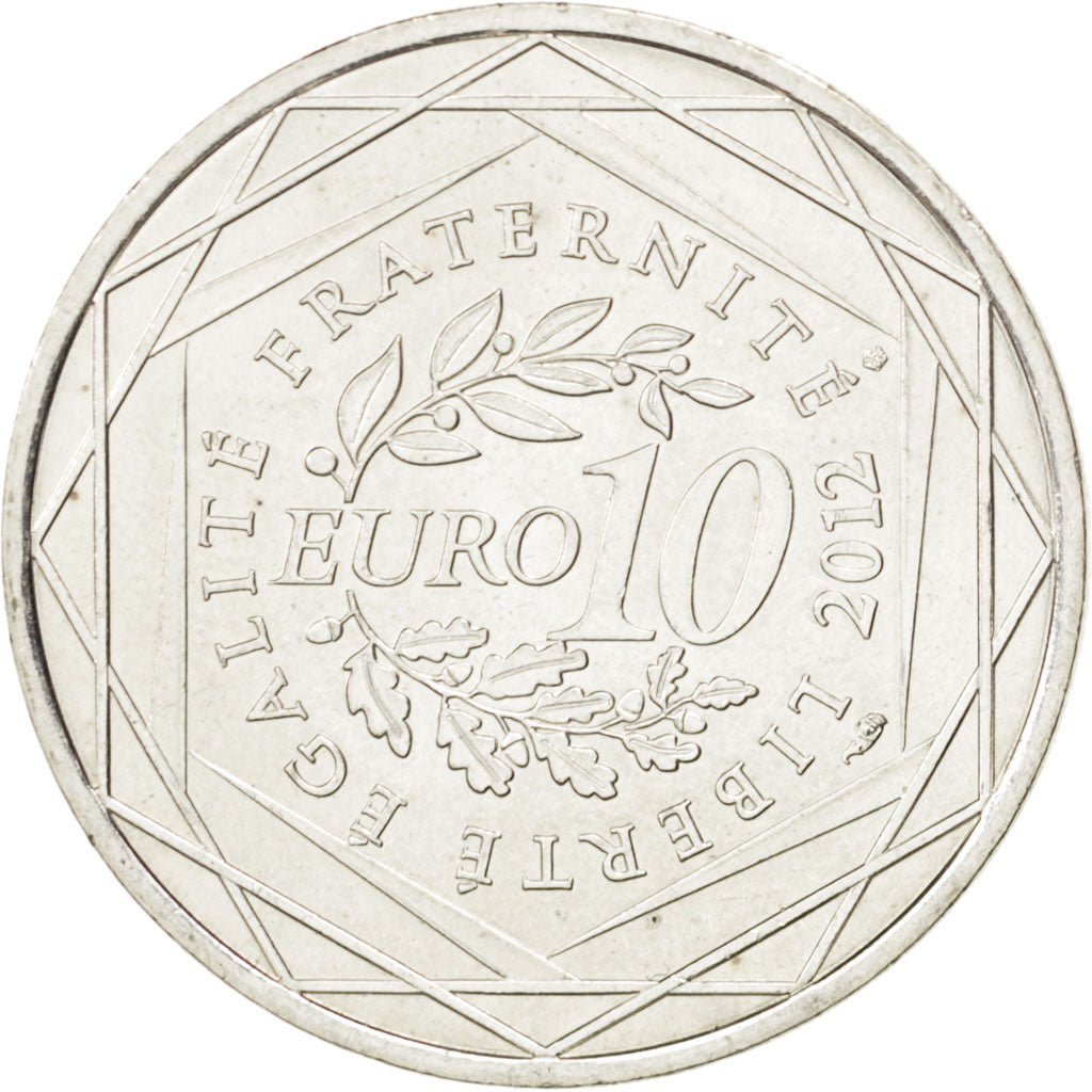 FRANCE, 10 Euro, 2012, Paris, KM #1870, MS(63), Silver, 29, 10.04