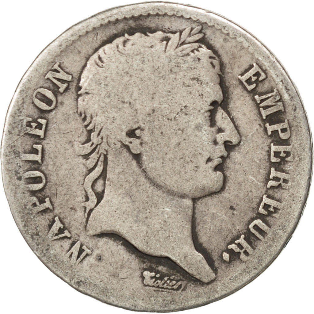 Premier Empire, 1 Franc Napoléon Ier au revers République 1808 Strasbourg, KM 68