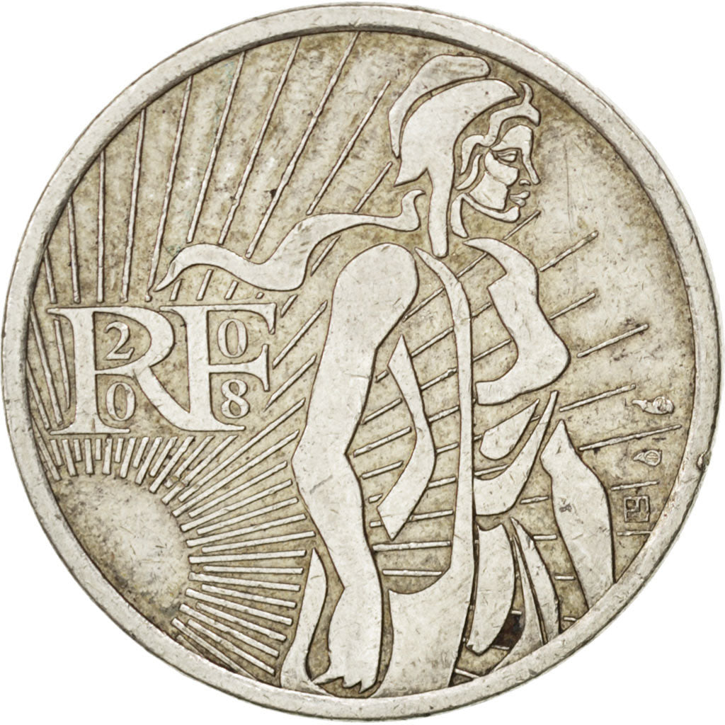 FRANCE, 5 Euro, 2008, KM #1534, AU(50-53), Silver, 27, Gadoury #1, 10.00