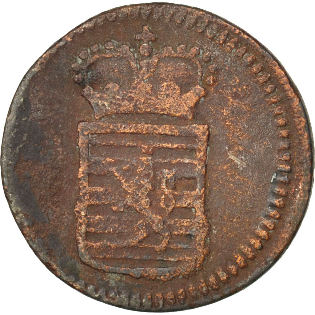 LUXEMBOURG, 1/2 Liard, 1784, Brussels, KM #10, VF(20-25), Copper, 1.50