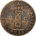 HAITI, 2 Centimes, 1846, KM #27.1, VF(20-25), Copper, 24, 5.10