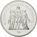 FRANCE, Hercule, 50 Francs, 1974, Paris, KM #941.1, MS(63), Silver, 41, Gadoury.