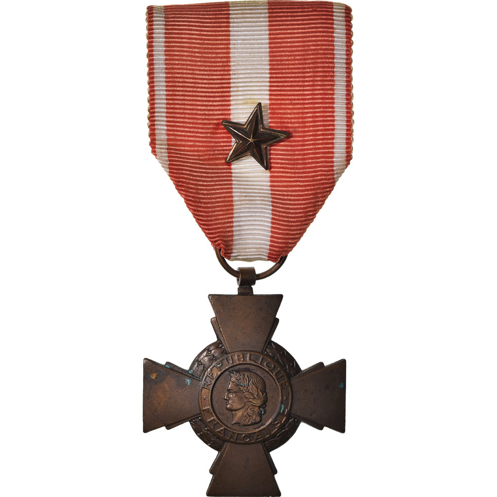 France, Croix de la Valeur Militaire, WAR, Medal, Une Citation, Very Good