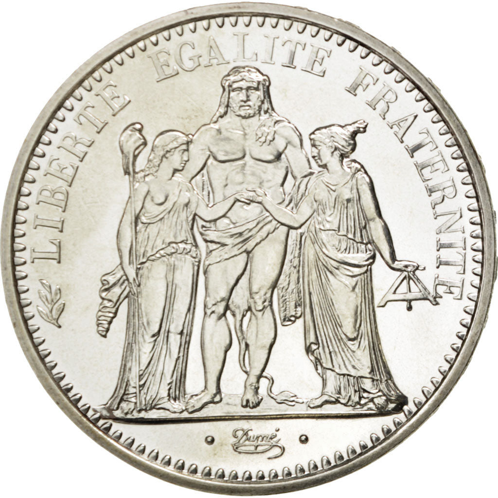 FRANCE, Hercule, 10 Francs, 1971, Paris, KM #932, MS(63), Silver, 37, Gadoury...